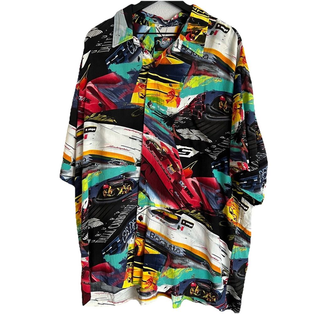 JAMS WORLD Men’s Bagutta Lamborghini Offshore Racing  Shirt Size XXL